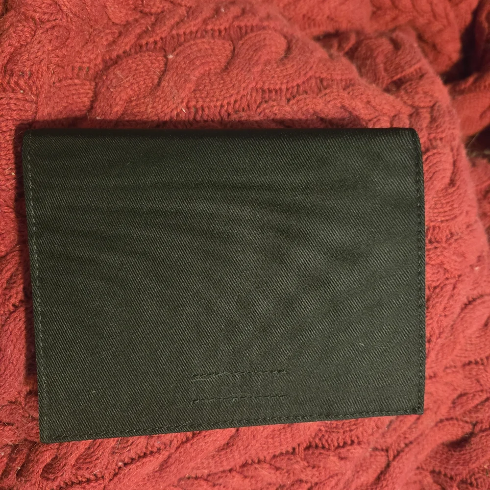 Prada Black Leather Passport Holder